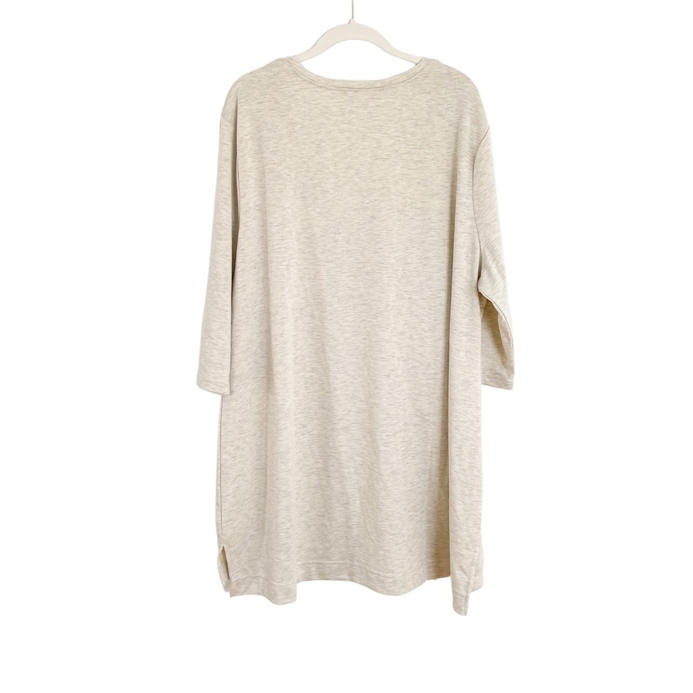 Tart Tatyanna Stretch Tunic Heathered Oatmeal Size 2X NWT - Picture 6 of 6